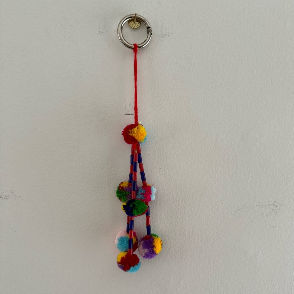 Colorful Pom Pom Keychain/Bag Charm